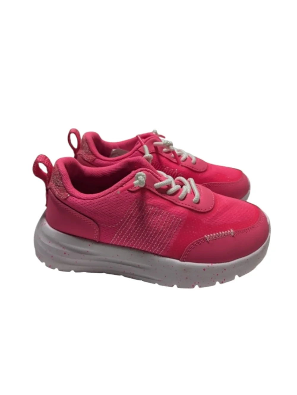 Hey Dude Sirroco Alta Kid's Pink And White Slip On Sneakers Size 12